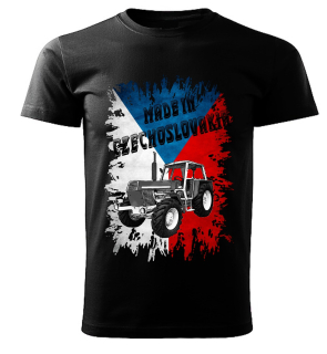 Pánské tričko černé Made in Czechoslovakia legendy  VZOR č. 35 ZETOR CRYSTAL 12045 