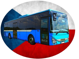 Nažehlovačka s autobusem  IVECO Crossway LE 