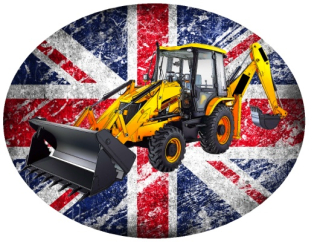 Nažehlovačka s bagrem JCB 3DX