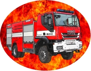 Nažehlovačka HASIČI IVECO TRAKKER 4x4