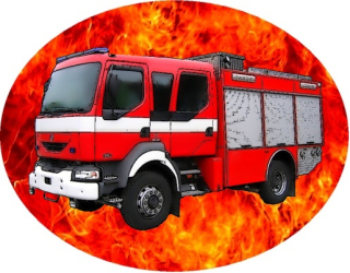 Nažehlovačka HASIČI Renault MIDLUM 4x4