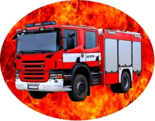 Nažehlovačka HASIČI SCANIA