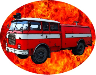 Nažehlovačka HASIČI ŠKODA 706 RTHP