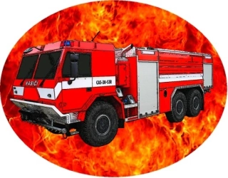 Nažehlovačka HASIČI Hasičské auto 815 CAS 30