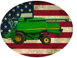 Nažehlovačka s kombajnem John Deere 9660