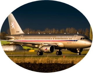 Nažehlovačka s letadlem Czech - Air Force Airbus A319 CJ