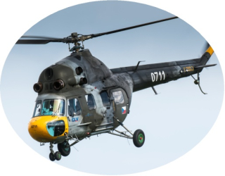 Nažehlovačka s letadlem Czech - Air Force Mil Mi-2