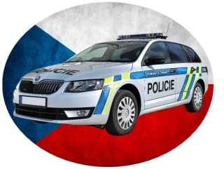 Nažehlovačka POLICIE policejní auto II