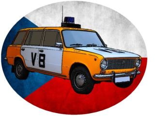 Nažehlovačka POLICIE policejní auto VB LADA