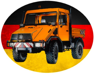 Nažehlovačka Unimog U20 silničářské auto 