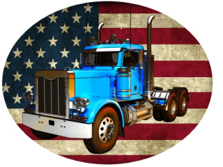 Nažehlovačka s nákladním autem Kenworth II