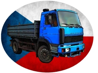 Nažehlovačka s nákladním autem LIAZ FZ