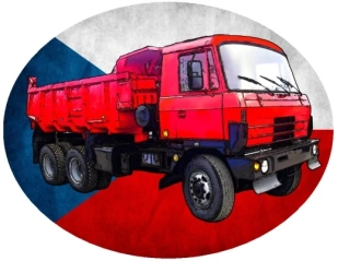 Nažehlovačka s nákladním autem  815