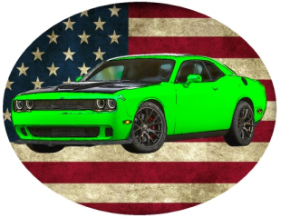 Nažehlovačka Dodge Challenger