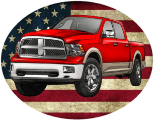 Nažehlovačka Dodge Ram 2009