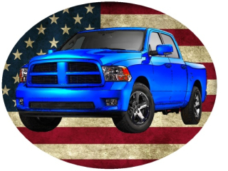 Nažehlovačka Dodge Ram