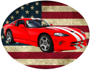 Nažehlovačka Dodge Viper GTS 