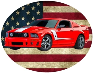 Nažehlovačka Ford Mustang