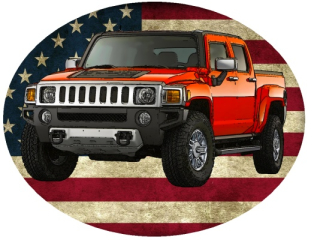 Nažehlovačka Hummer H3T Alpha