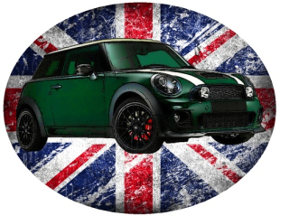 Nažehlovačka Mini Cooper 