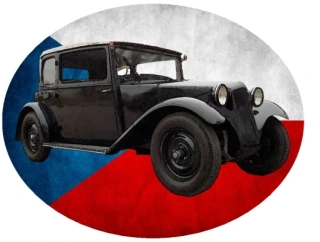 Nažehlovačka osobní auto veterán T57 