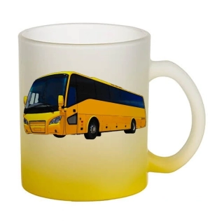 Moon River Scania A30 skleněný hrnek žlutý 330 ml