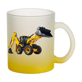 Moon River JCB 4CX skleněný hrnek žlutý 330 ml