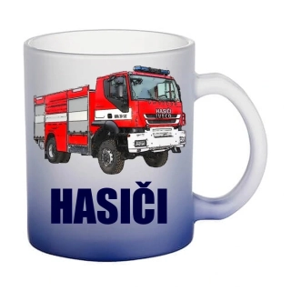 Moon River Iveco Trakker 4x4 HASIČI skleněný hrnek modrý 330 ml