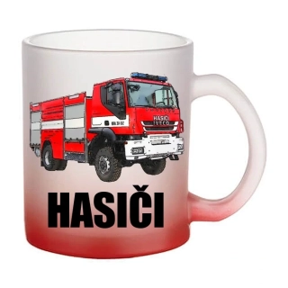 Moon River Iveco Trakker 4x4 HASIČI skleněný hrnek červený 330 ml