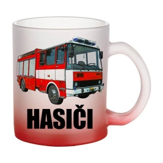Moon River LIAZ 101.86 CAS K 25 HASIČI skleněný hrnek červený 330 ml