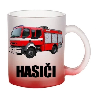 Moon River Renault MIDLUM HASIČI skleněný hrnek červený 330 ml