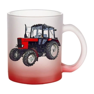 Moon River Belarus skleněný hrnek červený 330 ml