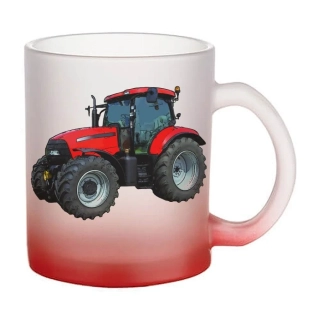 Moon River CASE IH PUMA 140 skleněný hrnek červený 330 ml