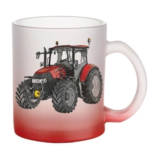 Moon River CASE IH Farmall 115U Pro skleněný hrnek červený 330 ml