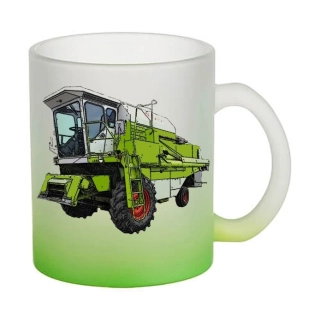 Moon River Claas Dominator 76 skleněný hrnek zelený 330 ml