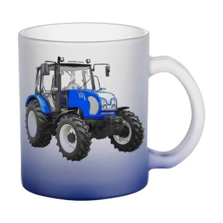 Moon River Farmtrac 675 skleněný hrnek tmavě modrý 330 ml