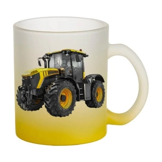 Moon River JCB Fastrac 4220 skleněný hrnek žlutý 330 ml