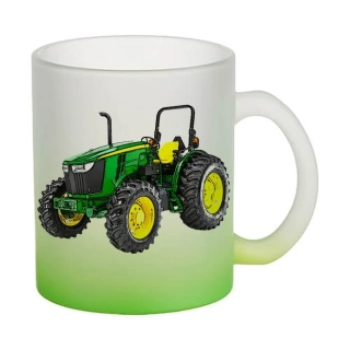 Moon River John Deere 5075M skleněný hrnek zelený 330 ml