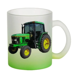 Moon River John Deere 6400 skleněný hrnek zelený 330 ml