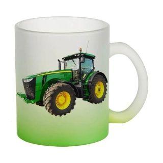 Moon River John Deere 8320R skleněný hrnek zelený 330 ml