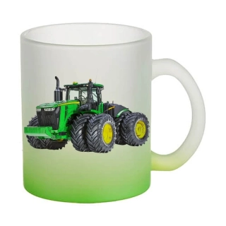 Moon River John Deere 9620R skleněný hrnek zelený 330 ml