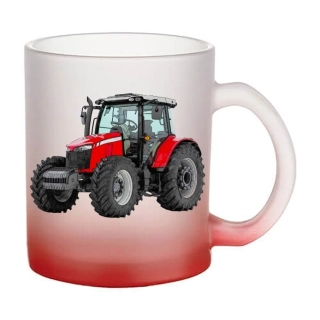 Moon River Massey Ferguson 6713R skleněný hrnek červený 330 ml