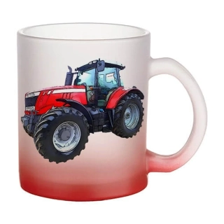 Moon River Massey Ferguson 7718 skleněný hrnek červený 330 ml
