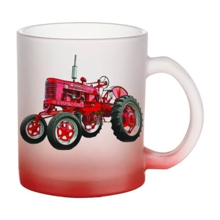 Moon River McCormick Farmall skleněný hrnek červený 330 ml