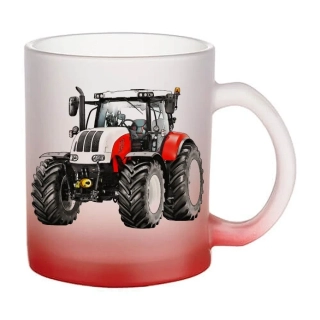 Moon River Steyr cvt 6240 skleněný hrnek červený 330 ml