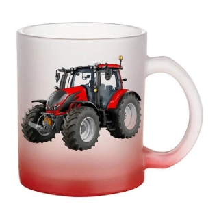 Moon River Valtra N4 skleněný hrnek červený 330 ml