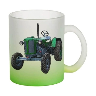 Moon River Zetor 25A skleněný hrnek zelený 330 ml