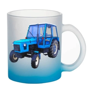 Moon River Zetor 5511 skleněný hrnek modrý 330 ml