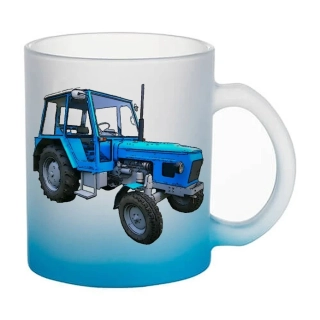 Moon River Zetor 6911 skleněný hrnek modrý 330 ml