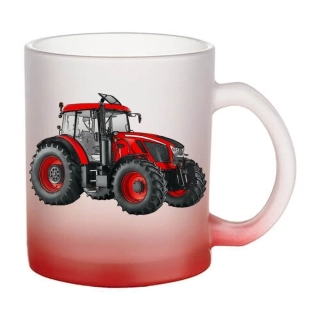 Moon River Zetor Crystal 160 skleněný hrnek červený 330 ml